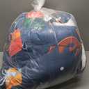 Christmas Comforter, Santa Claus Bedding Set White Snowman Reindeer Beddings 4 Pcs King Size with 1 Cushion Cover