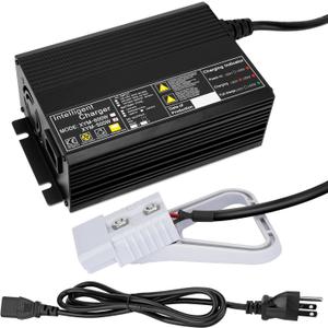 24V 15A Battery Charger for 24V Floor Scrubber Sweepers with Anderson SB50 Style Connector Compatible with Tennant T3 T5 T7 T300, Nobles SS3 SS5, Clarke Focus II