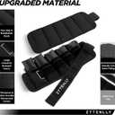 Adjustable Ankle Weights 1-5/10/15/20LBS Pair with Carry Bag - Breathable Fabrics, Reflective Trim - Strength Training Leg Wrist Arm Ankle Walking Weights Sets for Women Men Kids