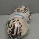 ZAFUL Women's Fashion Long Sleeve Lapel Half Zip Plain Faux Fur Sweatshirt Solid Color Crop Pullover Tops, Size Small (3-Light Coffee)