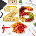 Tellingyou 3 Pcs 13.7" 2026 Graduation Fillable Letter, Plastic Number Trays for Food 2026, Charcuterie Number, Grad Fillable Letter for Class of Congrats Grad Party Supplies(2026, Gold)