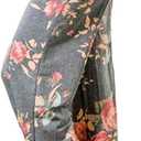 Gracyoga Women's Comfy Pajama Pants Wide Leg Lounge Palazzo Yoga Pants Stretch Casual Floral Print Fold Waist Pants (L)