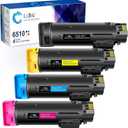 LxTek Compatible Toner Cartridge 6510 6515 106R03480 106R03477 106R03478 106R03479 Replacement for Xerox Phaser 6510, WorkCentre 6515 High Yield (1 Black, 1 Cyan, 1 Magenta, 1 Yellow, 4-Pack)