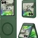 DUEDUE for Motorola Moto Razr 2025/2024 Magnetic Case, Moto Razr 60/50 Case [Compatible with MagSafe], Anti-Scratch Shockproof Protective Phone Case for Motorola Razr 2025/2024/60/50 6.9", Green