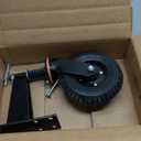 8 Inch Heavy Duty Fence Gate Wheel, Suitable for Metal Tube Gate, Wooden Door, Farm Gate Wheels, Capacity 750 lbs Spring-Loaded Caster, 360 Degree Rotation, Dual Mount Options (Straight/U-Bolt)