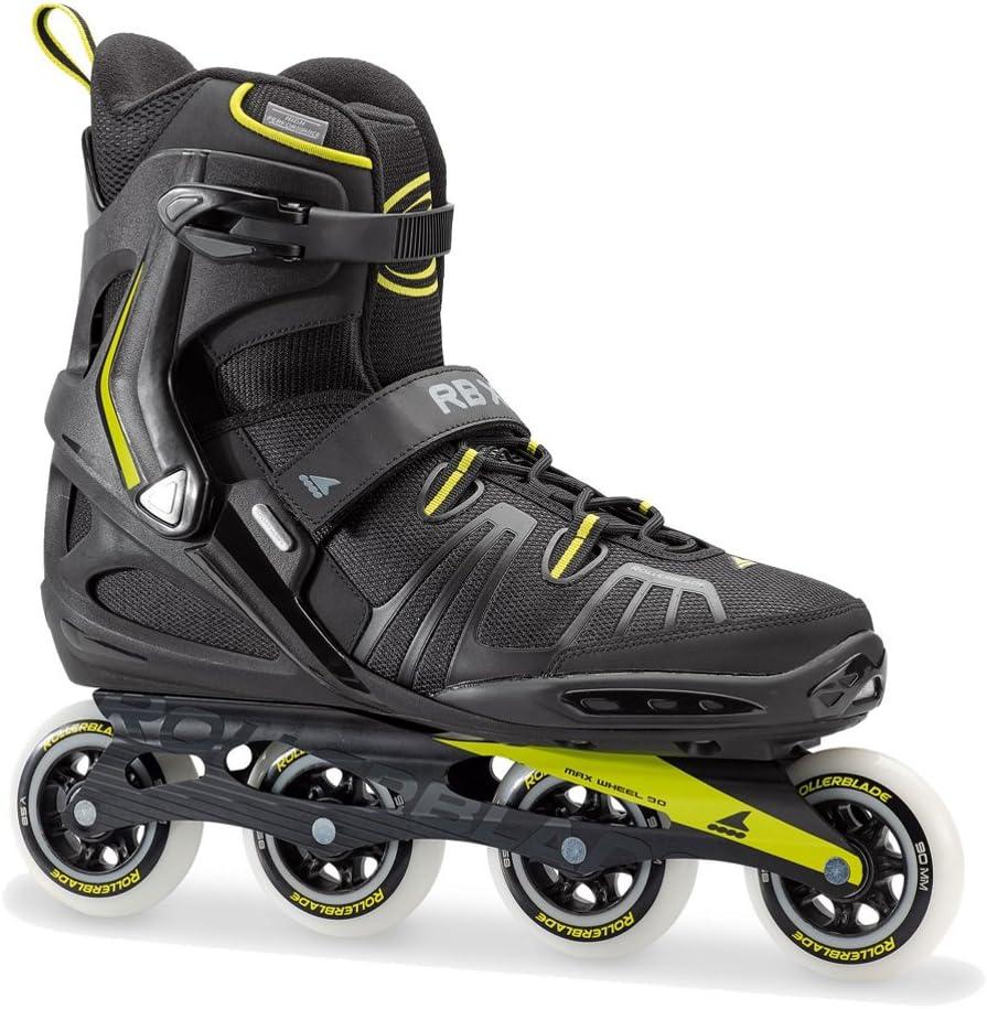 Rollerblade RB XL Men's Adult Fitness Inline Skate, Black and Lime, High Performance Inline Skates (16)