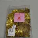 WRAPAHOLIC 4 Inch 12 Count Self-Adhesive Tinsel Bows Gift Wrap Accessory - Gold Christmas Tinsel Bows for Gift Wrapping Holiday Christmas Birthday Party