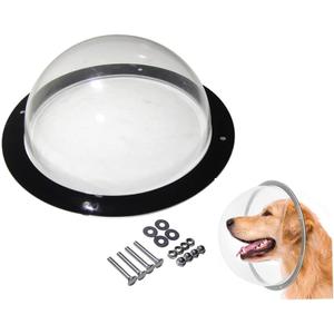Clear Acrylic Dome, Dog Fence Window with Air Holes,Playground Clear Pet Dome View,Dog Bubble Peek Window, Inside Length 11.8 Inch and Deep 4.5inch1 Pack