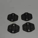 YOCTM Door Lock Decoration Cover for 2018-2026 Jeep Wrangler JL JLU 4XE Unlimited Sahara Sports Rubicon Gladiator JT Door Lock Cover Parts Accessories Black (Door) (Pack of 4)