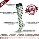 QUXIANG Copper Compression Socks for Women & Men Circulation (8 Pairs) - Best for Running Athletic Cycling - 15-20 mmHg (M)