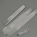 Under Cabinet Lighting Wireless, Rechargeable Motion Sensor Light Indoor, 3 Color Dimmable Closet Light Battery Operated with LED Power Display, Magnetic Under Counter Lights for Kitchen, Home (3Pack)