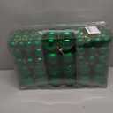 NJN 100pcs Christmas Ball Ornaments, Shatterproof Christmas Ornaments Set with Hand-held Gift Package for Xmas Tree (Green)