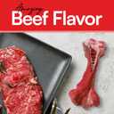 Indestructible Realistic Tough Dog Chew Toy  Natural Rubber Beef Flavor  Bone for Aggressive Chewers Long-Lasting, Teeth Cleaning, Safe & Non-Toxic (Large)