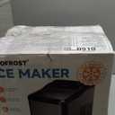 Nugget Ice Maker Countertop  35Lbs/24H, Chewable Sonic & Crushed Ice Machine with Self-Cleaning, Upgraded Anti-Scale System, Premium Stainless Steel (Black)