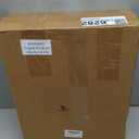 DoubleFill 1 Layer Leather Silverware Storage Box with Lid and Drawer Handle, 15.3 x 11.2 Inch, Black Flatware Organizer with Felt-lined for Utensils, Kitchen Gift