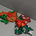 Vehomy 2-Pack Christmas Day Dog Cat Dress Christmas Dog Dresses with Bow Xmas Pet Bowknot Skirt Outfit Costume for Puppies Cats Small & Medium Dogs S