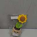 Mini Positive Sunflower Crochet, Mothers Day, Mom's Birthday Gift for Women, Appreciation Thank You Gift for Coworker, Friend, Teacher, Sister