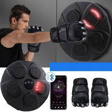 Music Boxing Machine, Interactive Punching Trainer with Boxing Gloves, Large Size Wall Mounted Electronic Boxing Target for Adult Kids