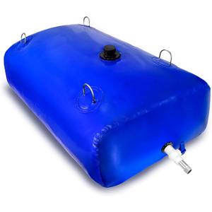560 L/150 Gallon Water Bladder Tank, Blue Portable RV Water Tank, Large Capacity Water Storage Bladder for Camping, Garden, Emergency, Outdoor Sports