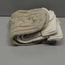 ELEGANTPARK Christmas Stockings 4 Pack Knitted Flaxen White Christmas Stockings Large Xmas Decoration for Holiday Fireplace Hanging Holiday Decoration for Family Kids Xmas 18 Inch