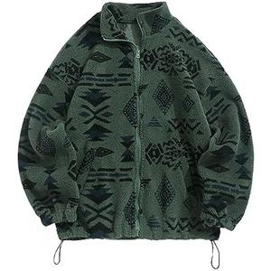 ZAFUL Women's Fashion Long Sleeve Zip Up Plain Faux Fur Sweatshirt Solid Color Pullover Top with Pockets, S