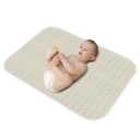 Baby Diaper Changing Pad, 21 5/8" x 31.5" Waterproof Changing Pad Liners - Reusable Soft and Absorbent Portable Changing Mat(Stripe1PCS)