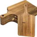 Lounsweer 6 Pcs Thicken Cutting Board Bulk Wood Board for Chopping Serving Charcuterie Material for Laser Engraving Mother' Day Wedding Housewarming Gift (13 x 7 inches)