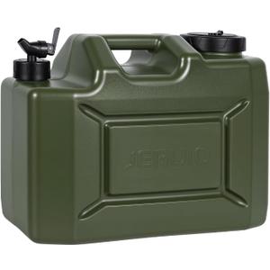 Camping Water Jug, 5 Gallon Water Container with Spigot BPA Free Portable Military Green Emergency Water Tank Outdoor Camping Essentials