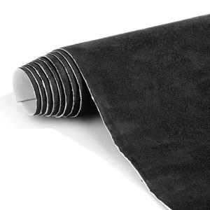 Suede Wrap Self-Adhesive Black Suede Car Interior Wrap 17in x 70in Microfiber Felt Fabric for Dash Headliner Console  Stretchable, Heat-Resistant Car Console Fabric for Auto Interior Makeover