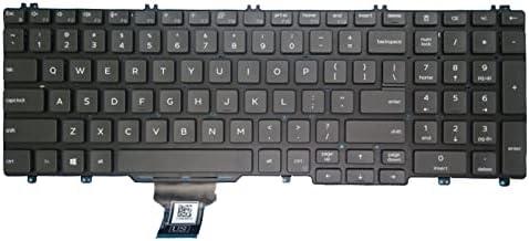 Laptop Keyboard for DELL for Latitude 5500 5501 5510 5511 for Precision 3540 3541 3550 3551 0RG3RK RG3RK DLM18G83US66983 English US Black Without Backlit&Pointing New