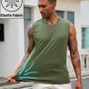 EKLENTSON Men's Tank Tops UPF 50+ Sleeveless Shirt Lightweight Cooling Muscle Tee Sun Protection Quick Dry Workout Shirt (S)