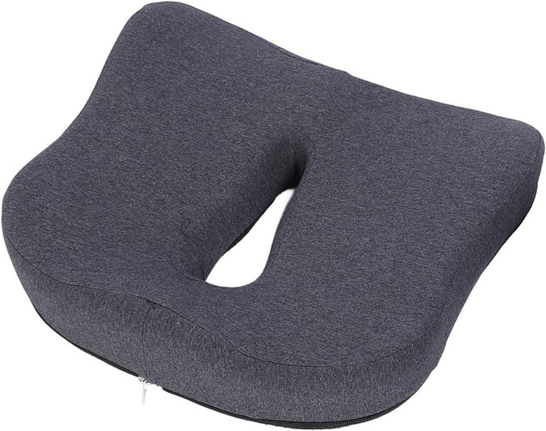Ergonomic Chair Cushion, Memory Foam Breathable Cushion with Leg Support, Comfortable Chair Mat for Home Office