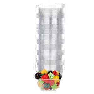 MOACOCK Only 30 Pack Small Clear Plastic Bowls, 8oz Hard Disposable Salad Bowls, Disposable Bowl for Party Serving, Ice Creams, Desserts, Catering, Special Events