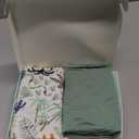 Yoofoss Pack and Play Sheets Fitted, Mini Crib Sheets 2-Pack for Pack N Play Mattress, Stretchy Playard Sheet, Soft and Breathable Green+Giraff