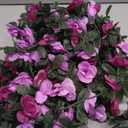 KHOYIME 9 Pack 72 FT Artificial Flower Garland, Fake Purple Roses Vines Silk Flowers Faux Plastic Outdoor Hanging Floral Ivy Garland Decoration for Wedding Arch Bedroom Home Wall Backdrop Room Decor