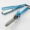 Nano Titanium Ultra-Thin Hair Straightener, Professional Flat Iron For All Hair Types (1 1/2 Inch Prepack)