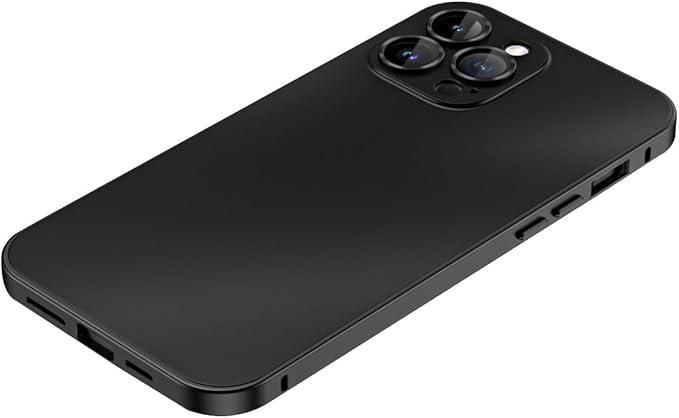 Black Plastic iPhone Case with Cam Protector (No Model)