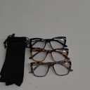 3-Pack Reading Glasses for Women, Oprah Style Frame Spring Hinge Readers Blue Light Blocking Glasses