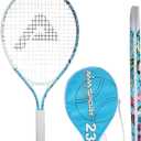 AMA SPORT Kids Tennis Racket for Junior Toddlers Starter Kit 17-25" Tennis Racquet for Girls and Boys with 420D Nylon Shoulder Strap Bag, 23"