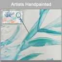 ARTISTIC PATH Marine Coral Seagrass Framed Wood Wall Art, 24x16 Inch
