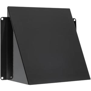 Vent Systems 6" x 6" Inch Vent Cover - Galvanized Steel Dryer Vent Cover/Deflector - Black Exhaust Vent Guard for Indoor/Outdoor/Wall/RVs/Trailer - Air Vent Hood - Ventilation System Protection
