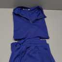 YTD Mens Short Sleeve Casual Polo Shirt and Shorts Sets Two Piece Summer Outfits Zip Polo Tracksuit Set for Men L