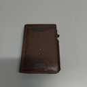 Wallet for Men Wallet with Slim Pop Up Card Holder 9-13 Cards, Bifold Minimalist Smart Wallet RFID Blocking Credit Card Holder with ID Window & Stretchable Cash Slot Compact Metal Aluminum Card Case (Coffee + Brown)