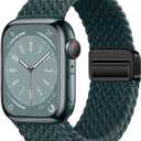 Qimela Sport Loop Compatible with Apple Watch Band 38mm 40mm 41mm 42mm 44mm 45mm 46mm 49mm for Women Men,Magnetic Strap Stretchy Braided Wristband for iWatch Series 11 10 9 8 7 6 5 4 SE Ultra 3 2 1