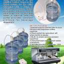 Bottled Water Dispenser Pump System US Plug 20ft Hose Outlets Used for Coffee Machine Icemaker Refrigerator Kitchen Camping RV 5 Gallon Jug Fresh Drinking Bottled Water Pump