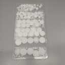 200Pcs 9 Sizes Nylon Plastic Hole Plugs 1/5" 1/4" 5/16" 3/8" 1/2" 5/8" 3/4" 7/8" 1"Round Hole, Flush Type Panel Knockout Locking Plugs,Screw Covers for Furniture Cabinet Insert End Caps(white)