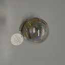 DEMDACO Decorative Holiday Hanging Christmas Tree Ornament 4 Inch Glass Sparkly Pink and Gold Ball Assorted 