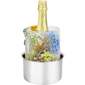 Ice Mold,Ice Bucket Mold, Ice Mold Wine Bottle Chiller,DIY Ice Bucket Mold for Wine Champagne and Cocktails,Ideal Gift for Special Parties Weddings Mother's Day Thanksgiving and Christmas (1 pack)