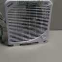 shinic 10" Tabletop Box Fan for Bedroom, 2 Speeds, Quiet Table Fan with Strong Airflow, Energy Efficient Small Box Fan, Portable Kitchen Exhaust Fan for Bedroom Bathroom Office Dorm Workshop, White (Single Units)