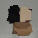 SHARICCA Seamless High Waisted Underwear for Women Cheeky Underwear Wave Edge No Show Bikini Panties Ribbed Panties Pack (Medium, Pack of 5 - Brown)